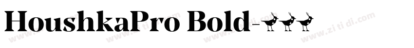 HoushkaPro Bold字体转换